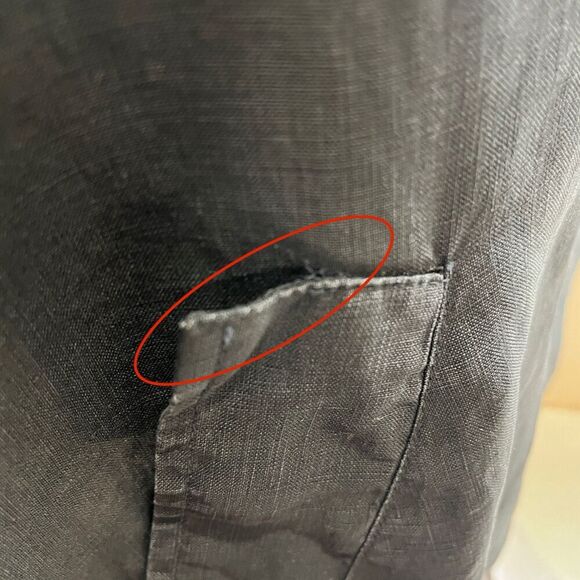 Calvin Klein Mid Length Jacket L Mens Black Full Zip Hooded Sun Faded Matrix - Picture 4 of 12